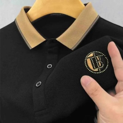 polo t-shirt black